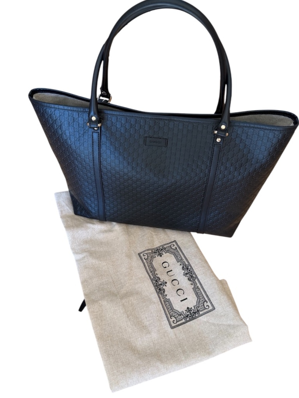 GUCCI micro GG leather large tote - Picture 3 of 15